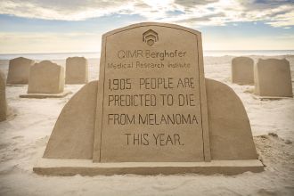 Melanoma sandcastle gravestone image 1