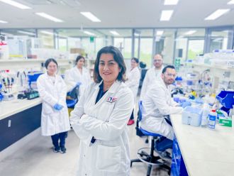 A/Prof Sara Baratchi and her Mechanobiology and Microfluidics Lab team