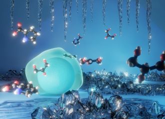 Illustration of cryoprotectant in cell