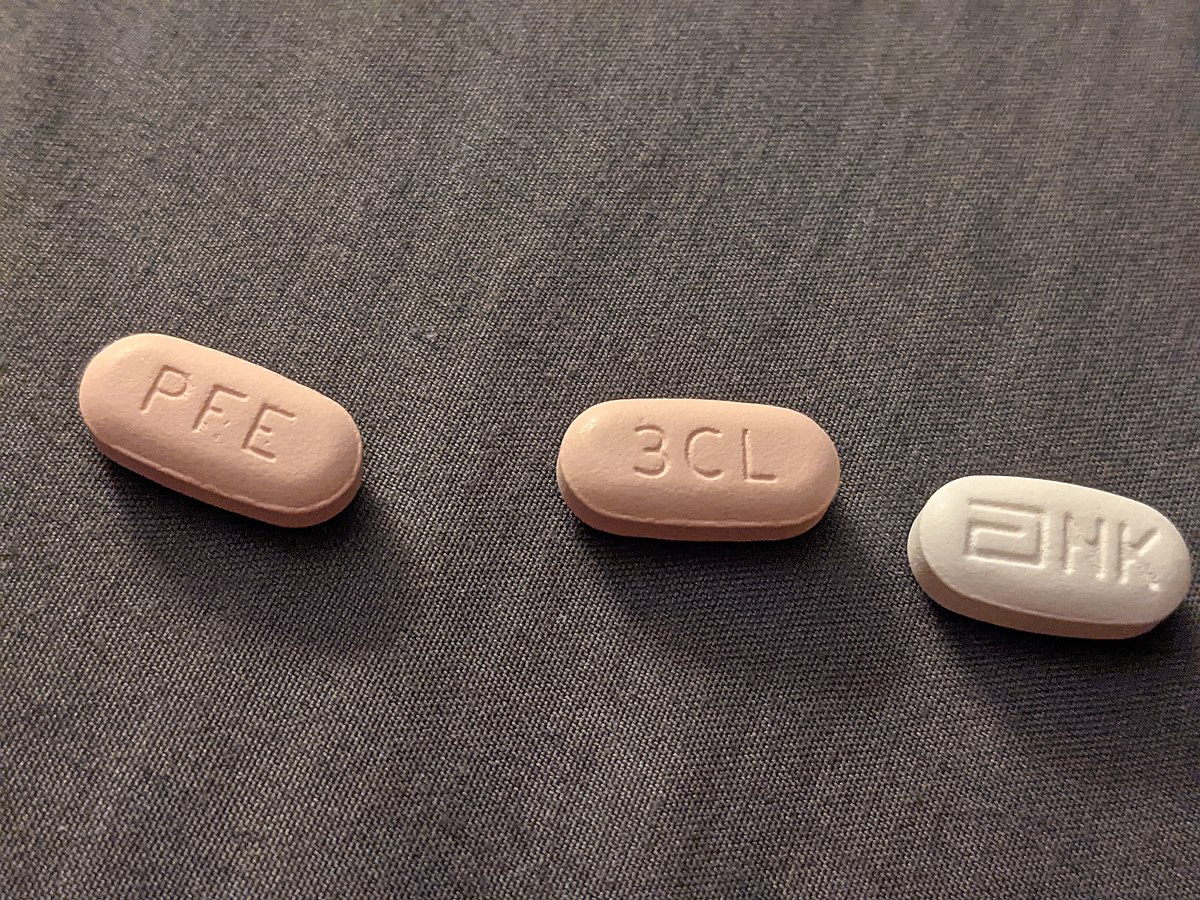 Single dose of Paxlovid, Wikimedia Commons - CC BY-SA 4.0 - https://commons.wikimedia.org/wiki/File:Paxlovid_pills_close-up,_scattered.jpg