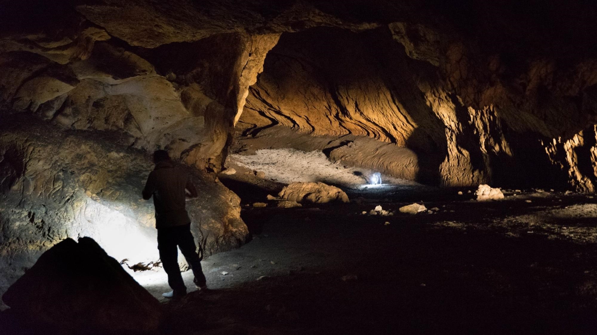Pebdeh Cave located in the southern Zagros Mountains. Pebdeh was occupied by hunter-gatherers as early as 42,000 years ago. Photo Mohammad Javad Shoaee