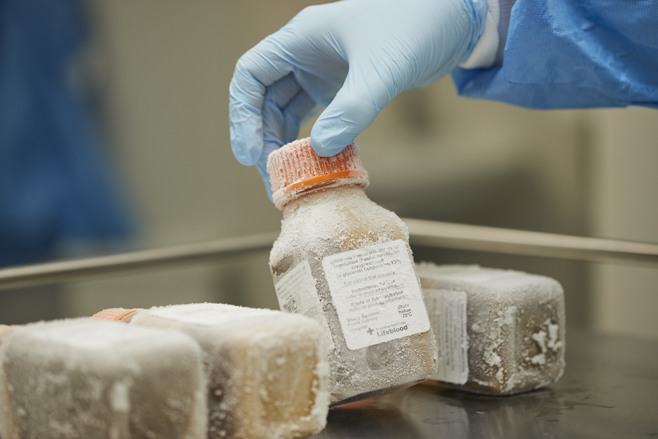 Faecal microbiota for transplant product - Australian Red Cross Lifeblood 