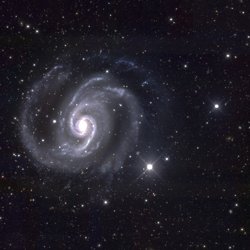 NGC 1566, an intermediate spiral galaxy in the constellation Dorado. Credit: DECam, DES Collaboration.