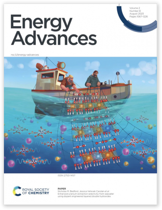 Cover of journal Energy Advances