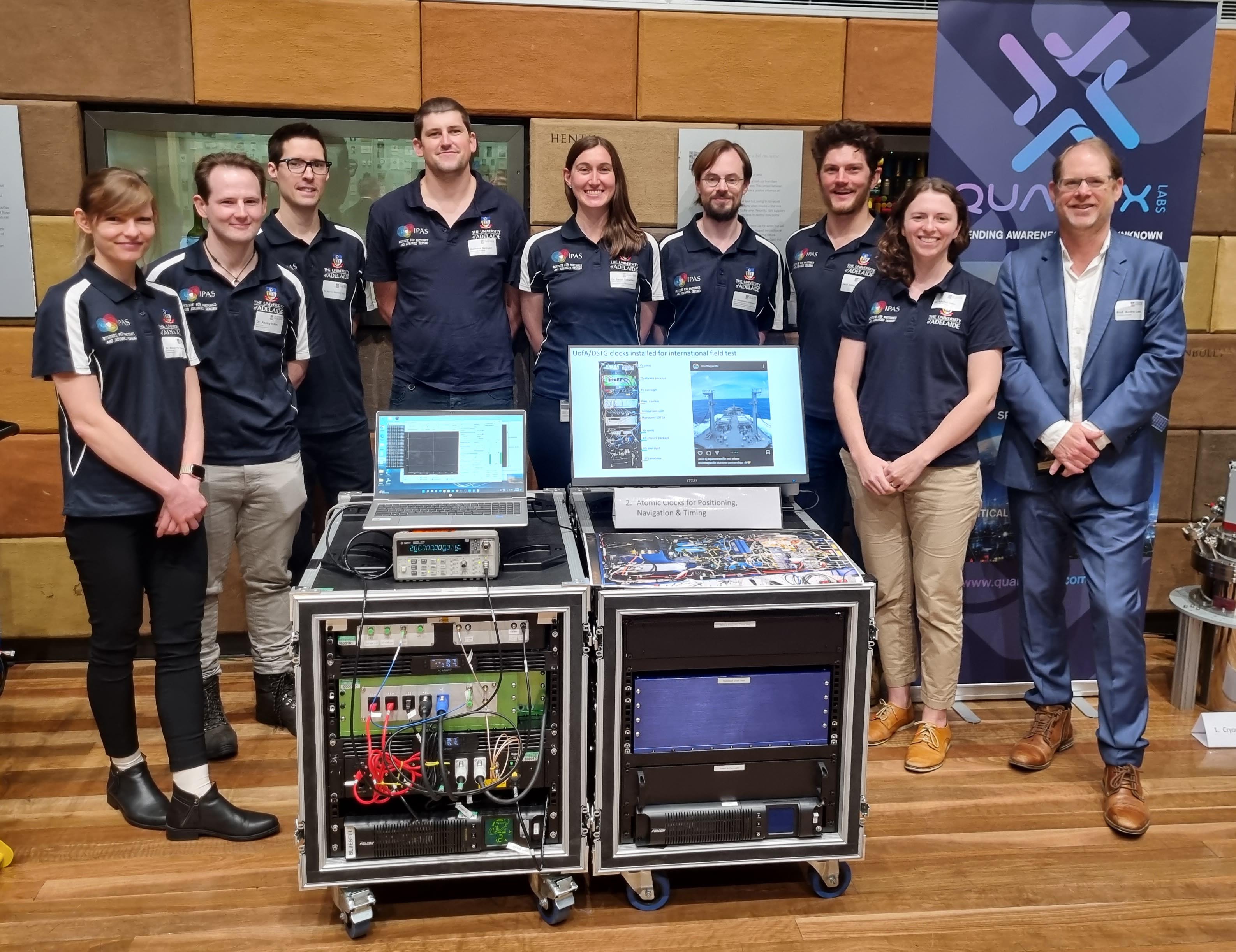 The team from IPAS with the quantum clock