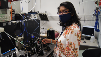 TMOS researchers in lab