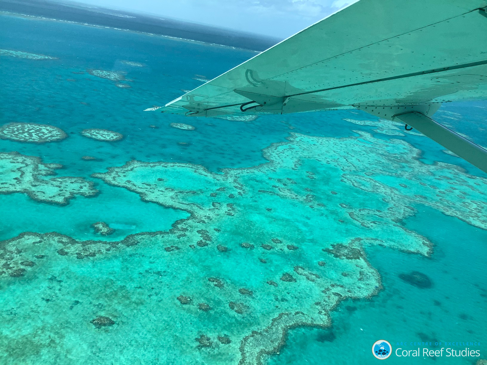 MarThe Great Barrier Reef in March 2020.   The GBR last bleached in early-2020, at the tail-end of the same hot summer that triggered massive bushfires in Australia. Image: ARC Centre of Excellence for Coral Reef Studies.