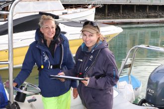 Dr Bonnie Holmes and Manda Peterson 