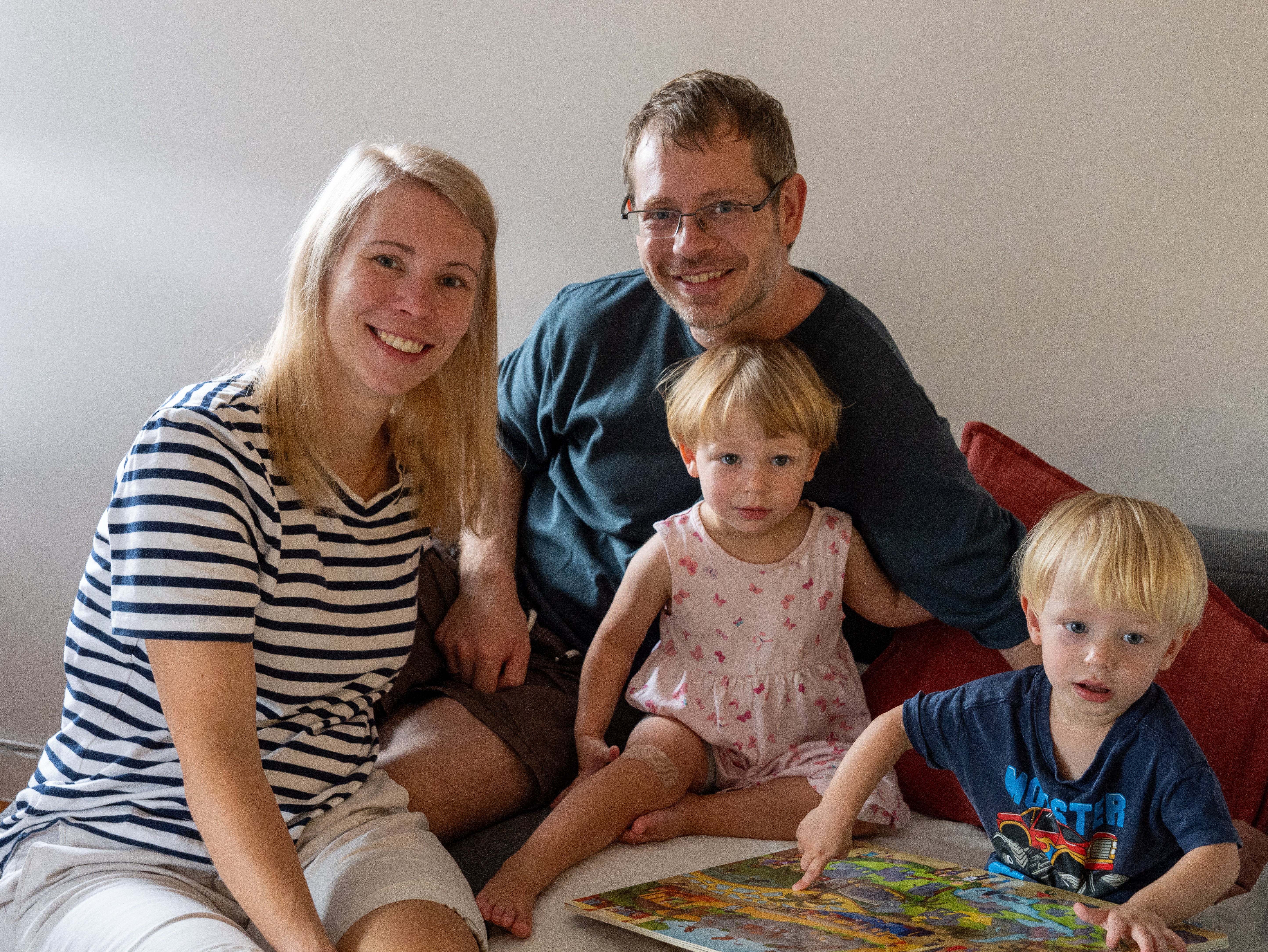 Saskia Bollmann and twins