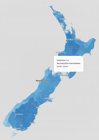 Ecosystem reconstruction map