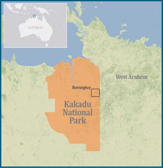 The study area in Kakadu National Park, Northern Territory. 