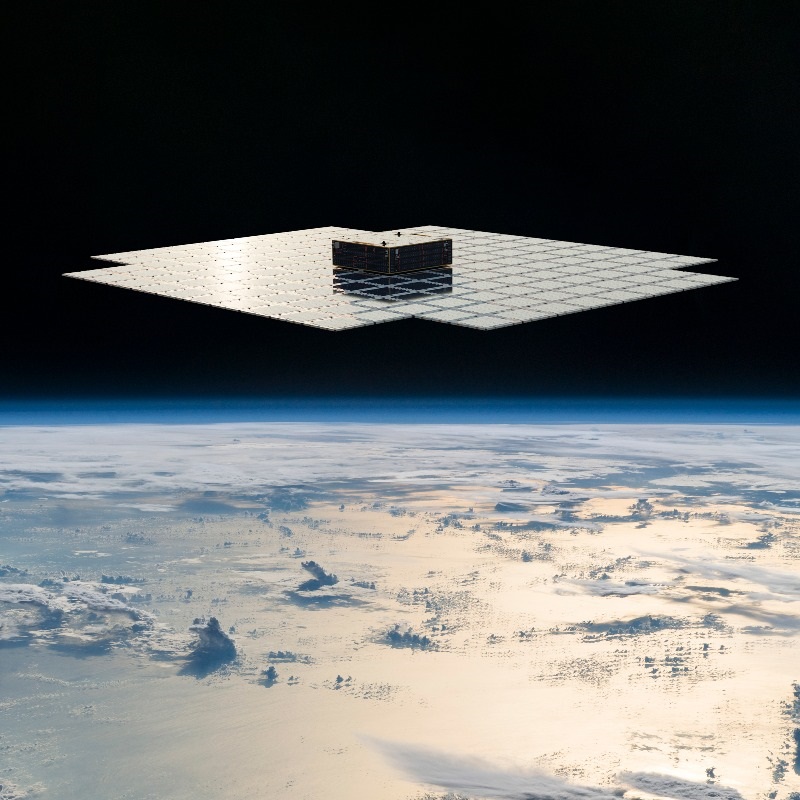 An artist's impression of BlueWalker-3 unfolded in orbit. Credit: ASTSpaceMobile