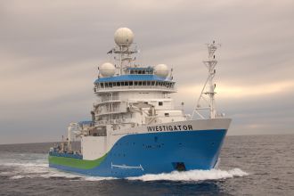 CSIRO research vessel Investigator at sea