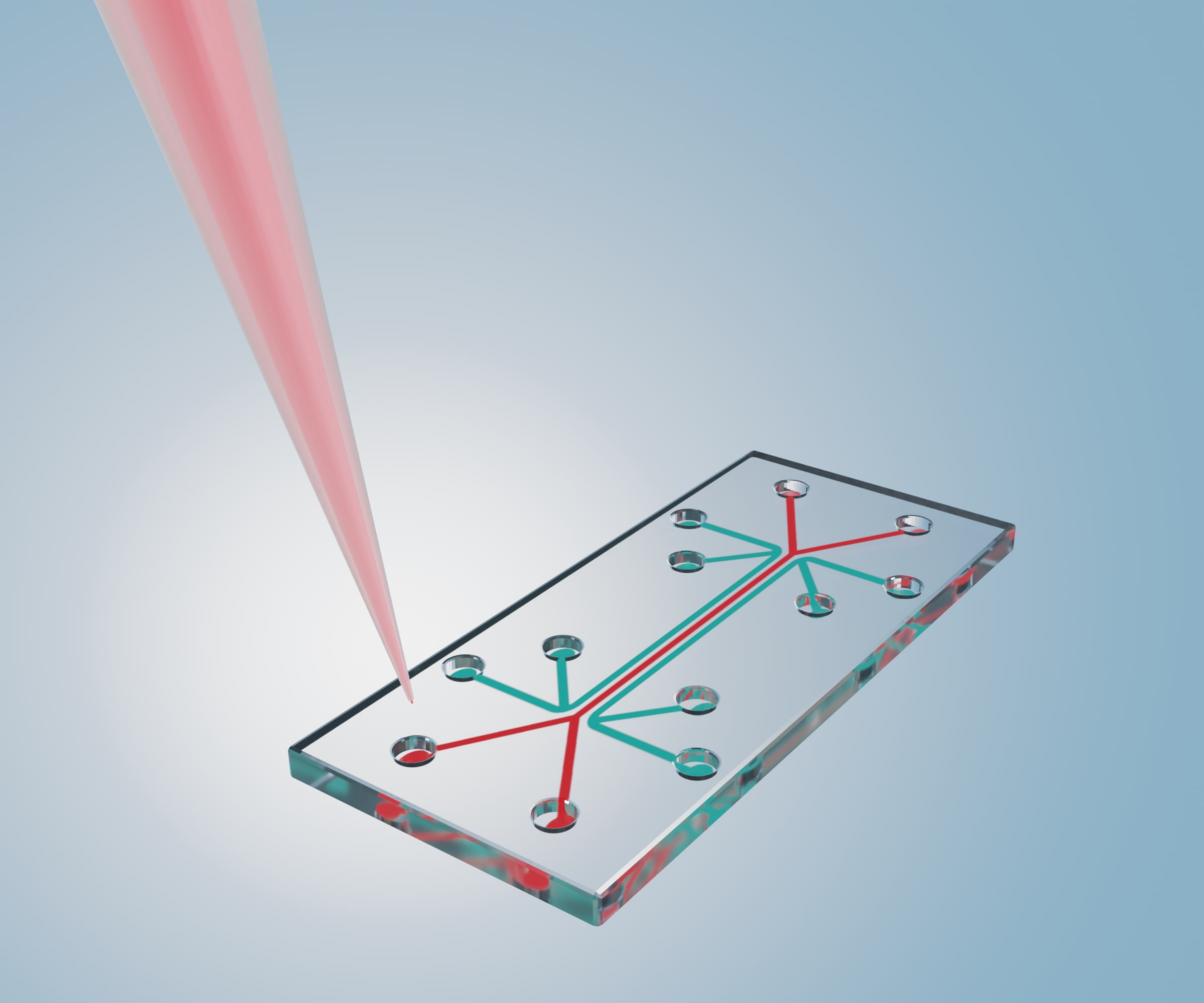 Microfluidic chip. Sourced from Getty Images (credit: 'Love Employee')