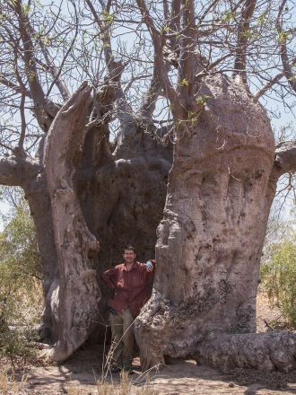 Dr Russell Barrett in the field.