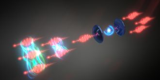 Artist's impression of how photon bound states are created