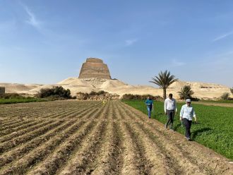 Research team visits the ancient Egyptian Meidum Pyramid Complex during 2022