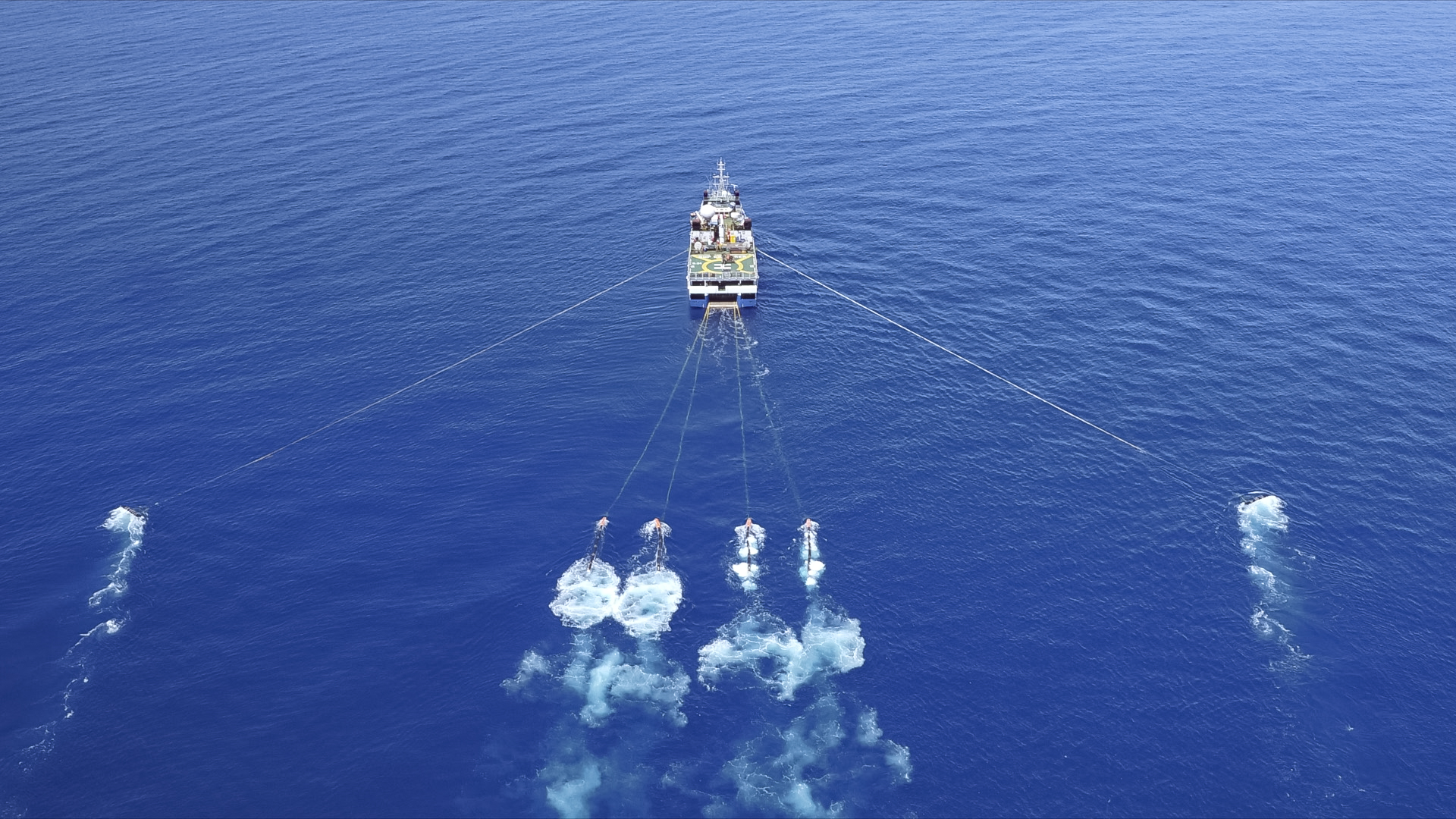 Nick Thake/A seismic vessel operating during the large scale study on Australia' north-west shelf