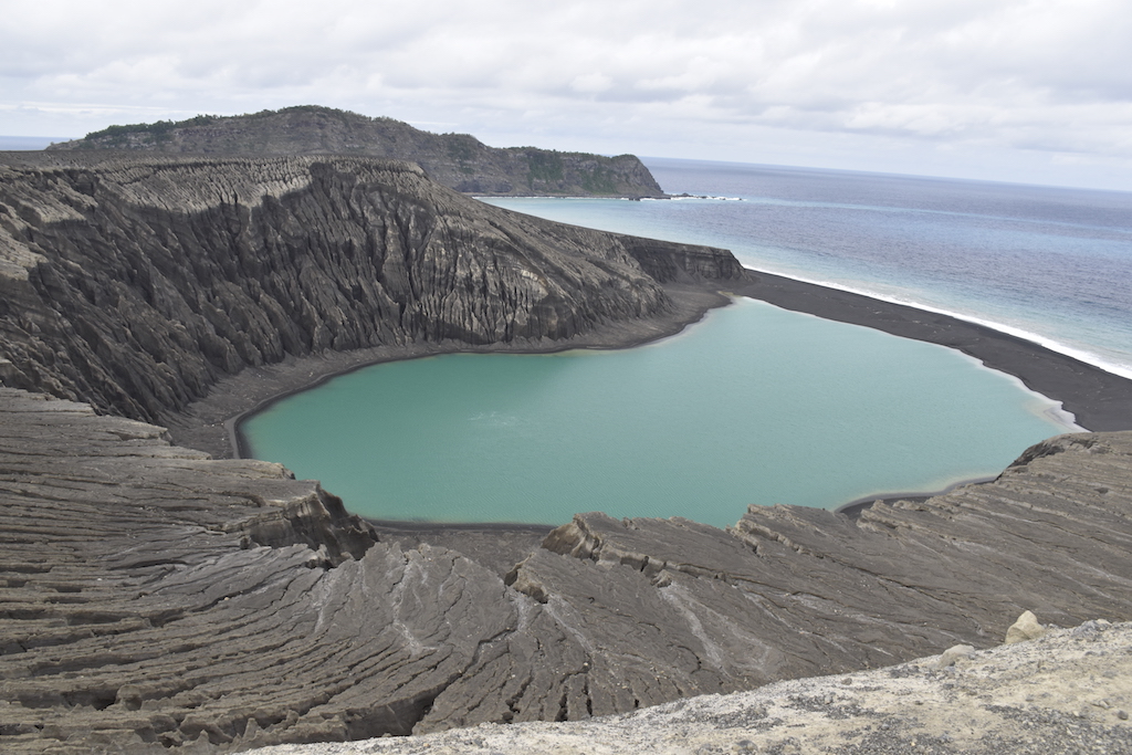 Hunga Tonga-Hunga Ha'apai. Image credit: NASA/Damien Grouille/Cecile Sabau