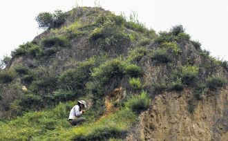 Overall view of the Shiyu section with Lead author Shixia Yang