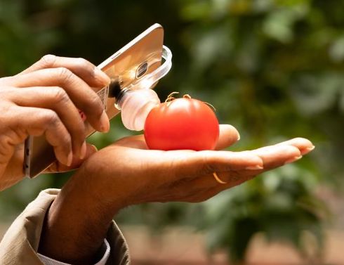 The GoMicro Spotcheck App and phone attachable magnifier.