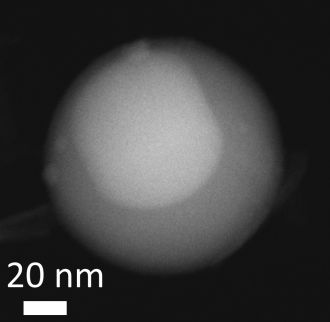 Planet-like nanodroplet