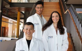 Researchers Prof Tri Phan, Wunna Kyaw and Abigal Grootveld