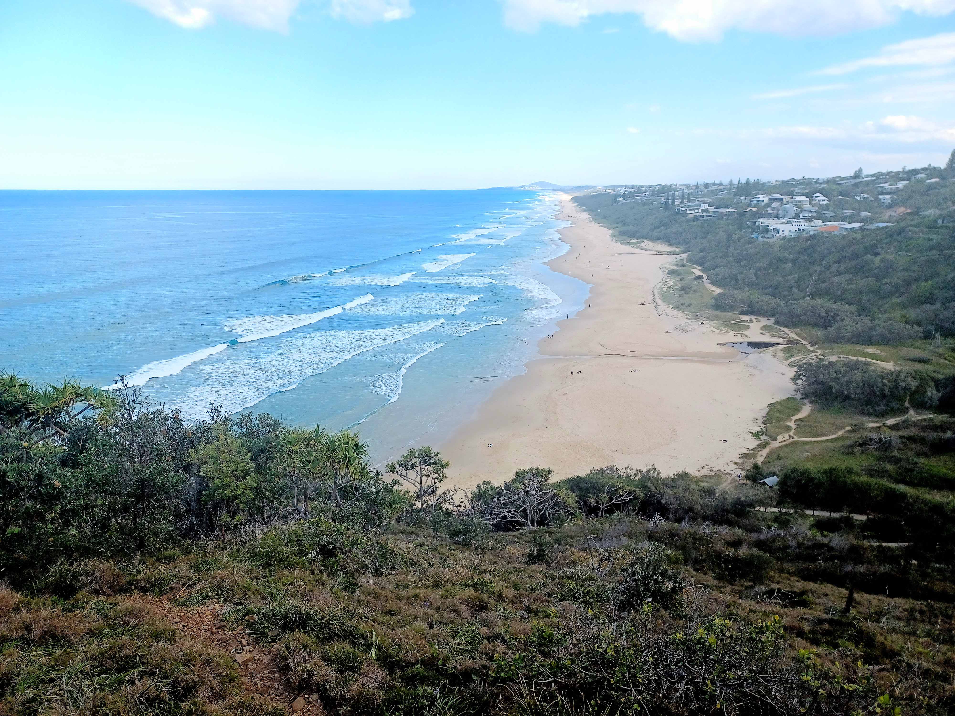 Sunshine Beach from CoastSnap camera on headland