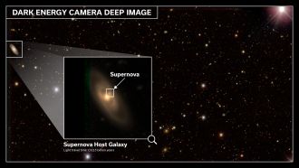 An example of a supernova discovered by the Dark Energy Survey