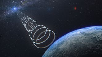 Artist's impression of the radio signal ASKAP J173608.2-3321635