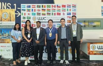 Scientists involved in the project at the 3rd International Wheat Congress