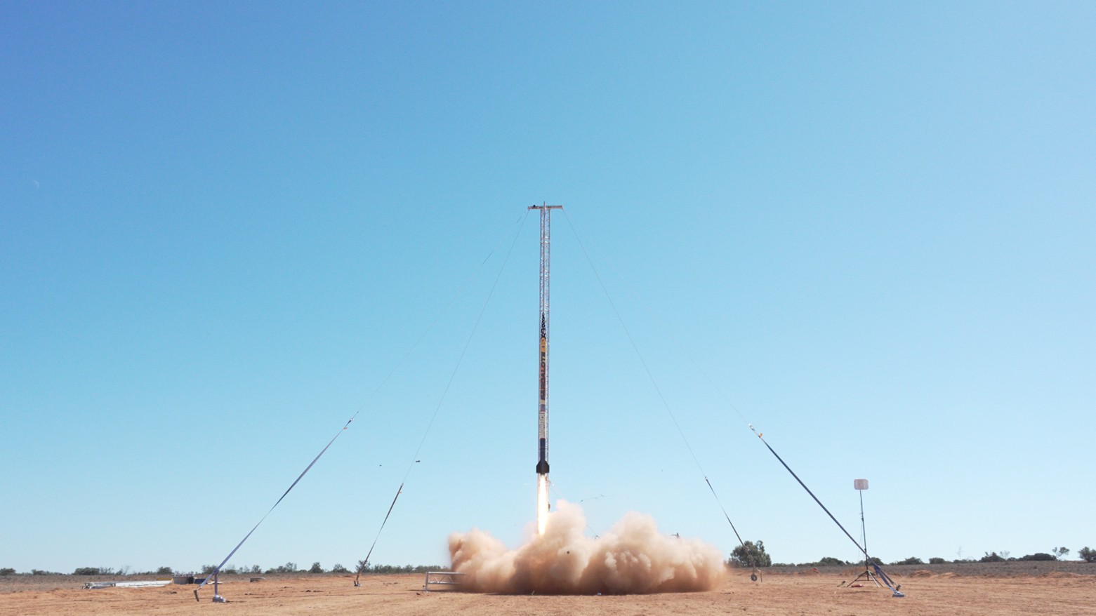 Pardalote test flight at Tolarno Station. Source: USYD Rocketry Team