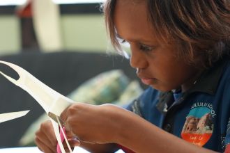 Purnululu Aboriginal Independent Community School student 