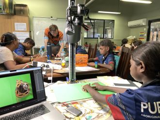 Purnululu Aboriginal Independent Community School students 