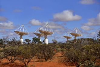 Dishes at the core of CSIRO's ASKAP telescope