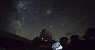 Time lapse of Anglo Australian Telescope conducting the SAMI survey