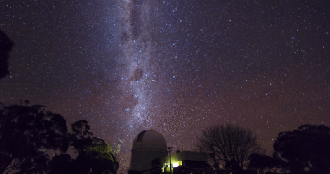Time lapse of Anglo Australian Telescope conducting the SAMI survey