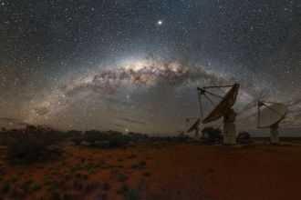 CSIRO’s ASKAP radio telescope on Wajarri Country