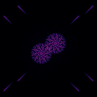 Simulated animated image of what TOLIMAN could see of Alpha Centauri