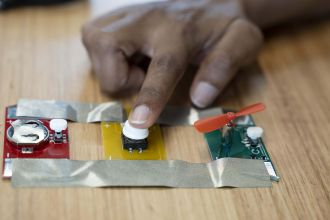 Making a circuit to power a fan using TronicBoards.