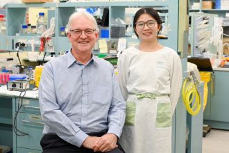 Professor Mark Gorrell and JiaLi Carrie Huang