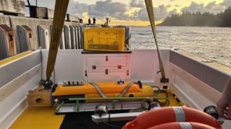  The Autonomous Underwater Robot at the Norfolk Islands. 