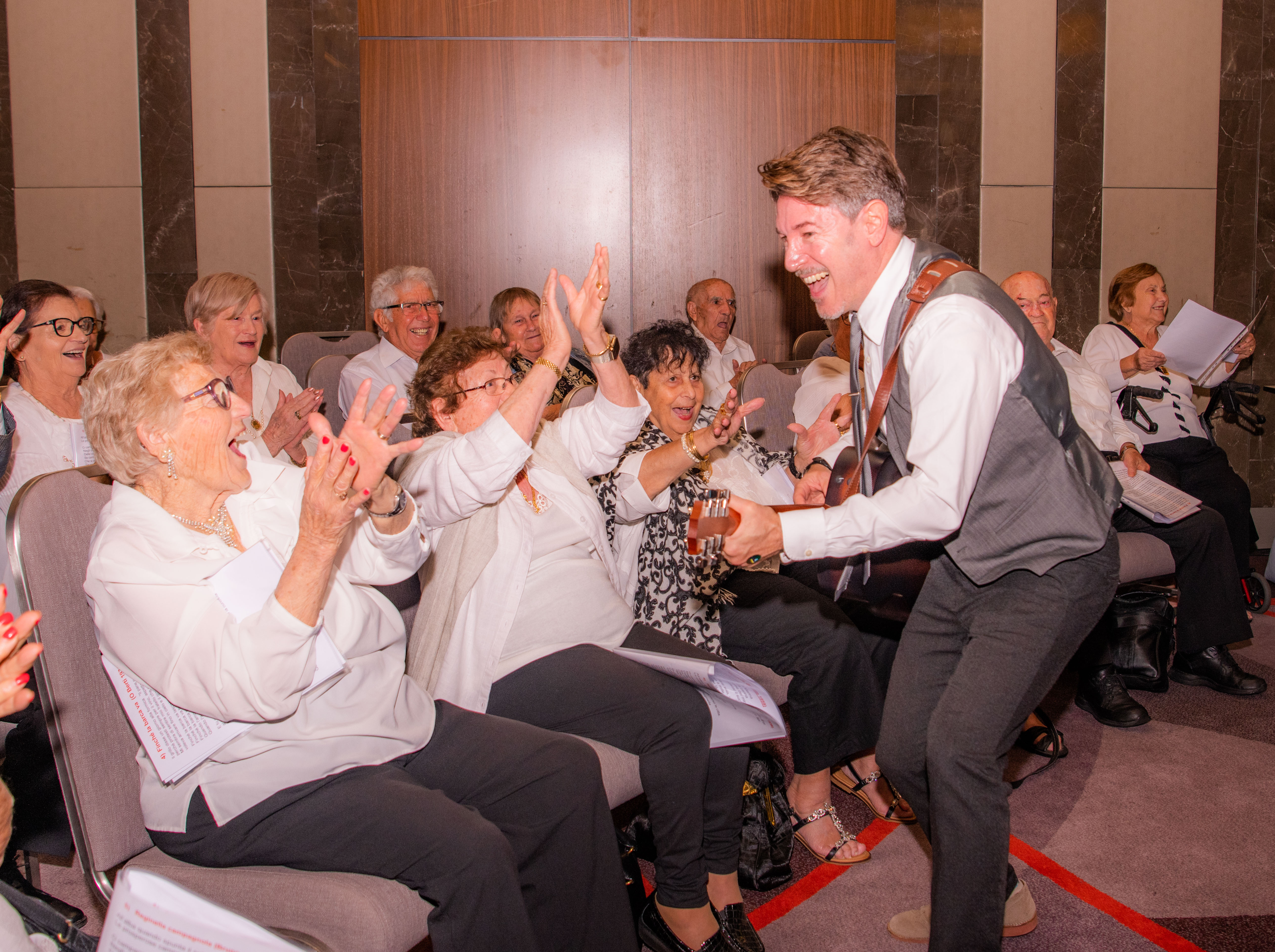 2. Dr Simone Marino with the Choir from InCasa Aged Care and Community Services