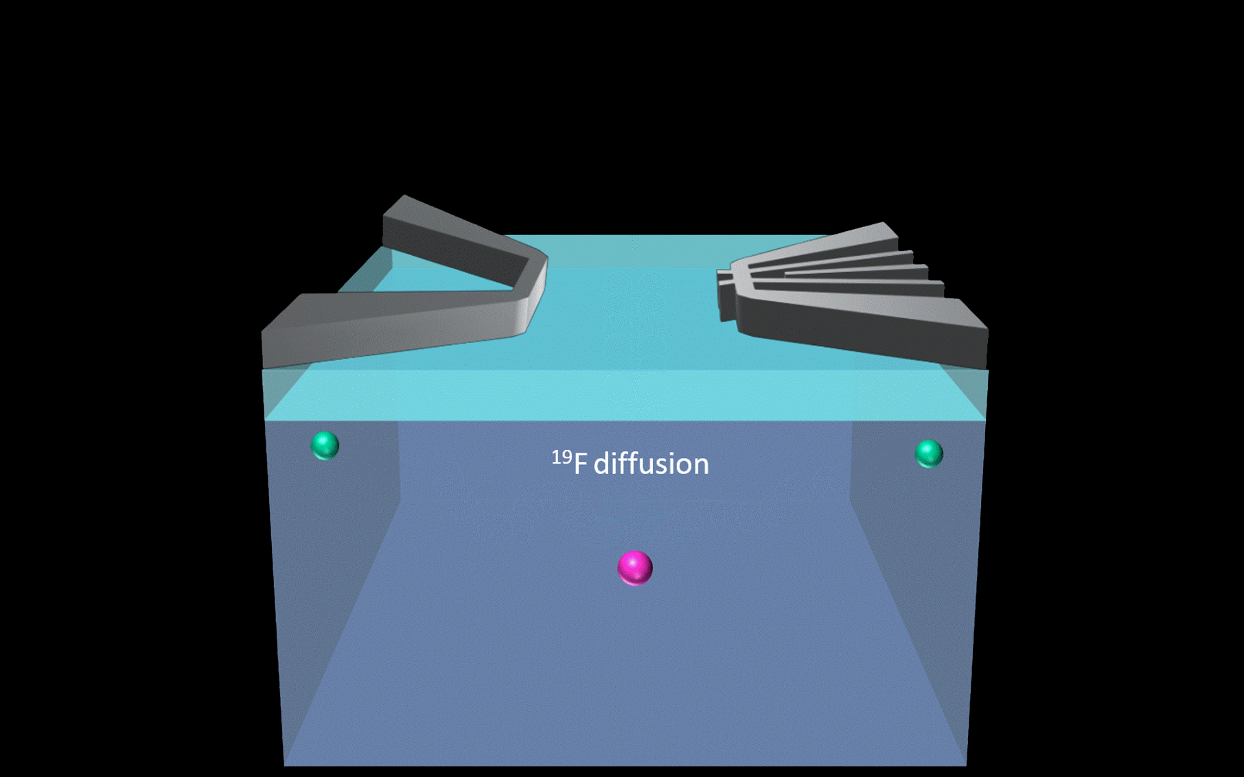 Two flourine atoms break away from the phosphorous atom after being shot into the silicon crystal. Credit: UNSW Sydney