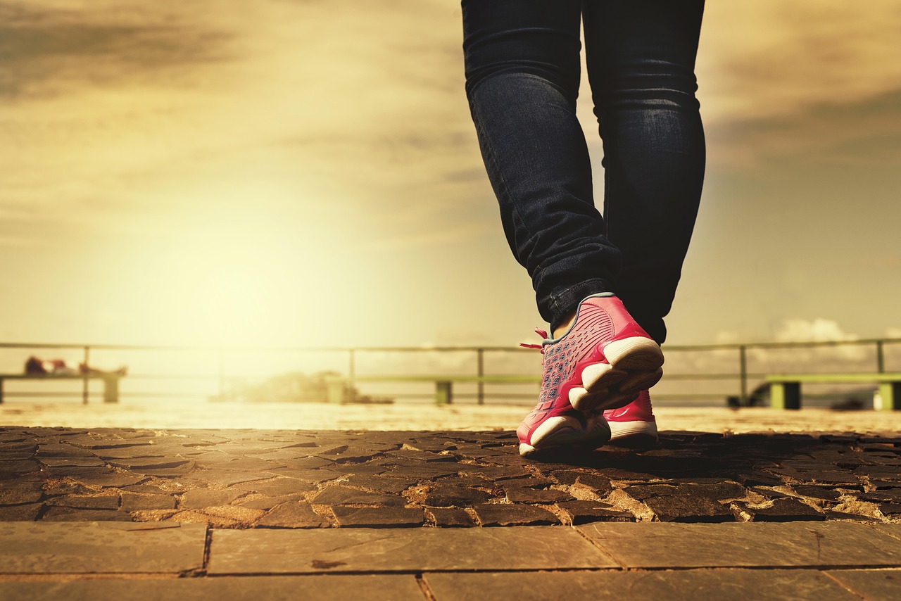 CC-0. https://pixabay.com/photos/legs-shoes-walking-walk-path-2635038/