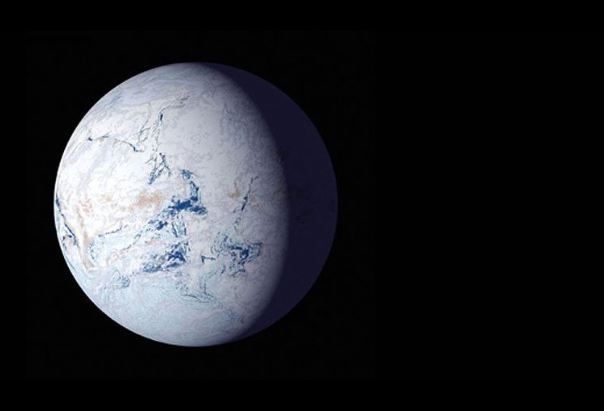 Artist's impression of Snowball Earth. Credit: NASA