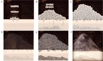 Simulating an artwork using physics