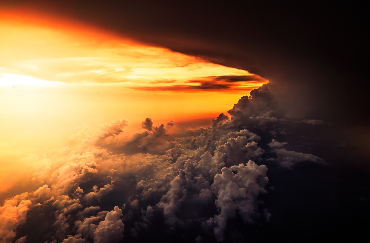 CC-0. https://pixabay.com/photos/clouds-sunset-sky-cloudy-1867317/