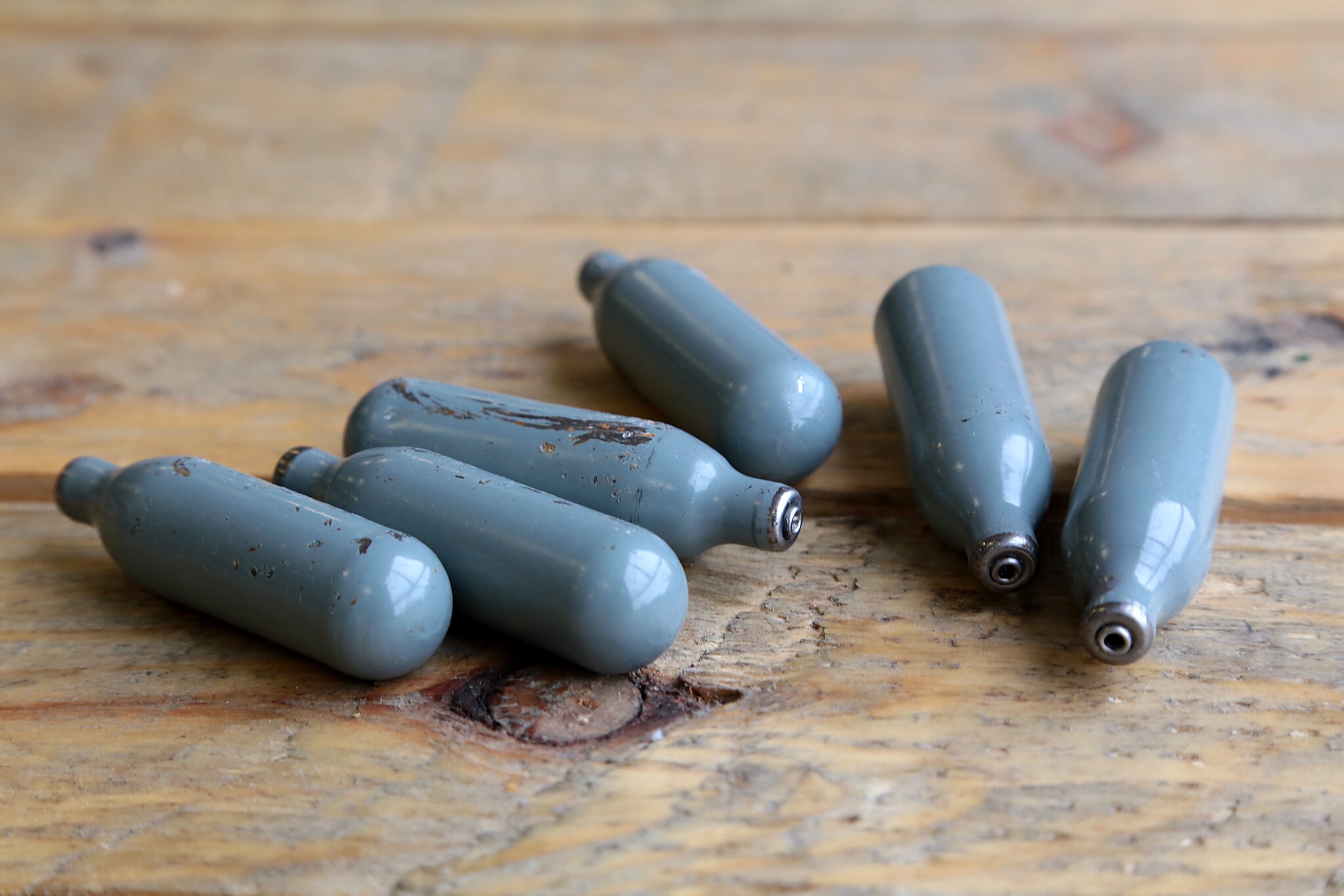 Empty Laughing Gas Canisters by ProMo-Cymru https://www.flickr.com/photos/promocymru/18957230975