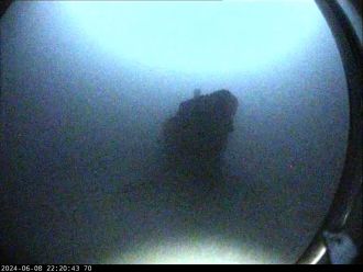 First view of MV Noongah for 55 years, captured by the drop camera system on RV 